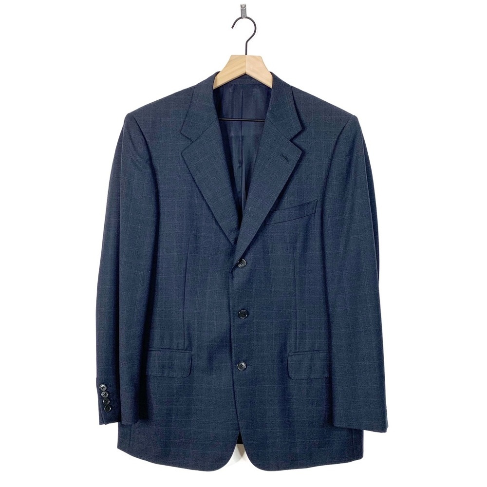 Ermenegildo Zegna Wool Window Pane Plaid Blazer